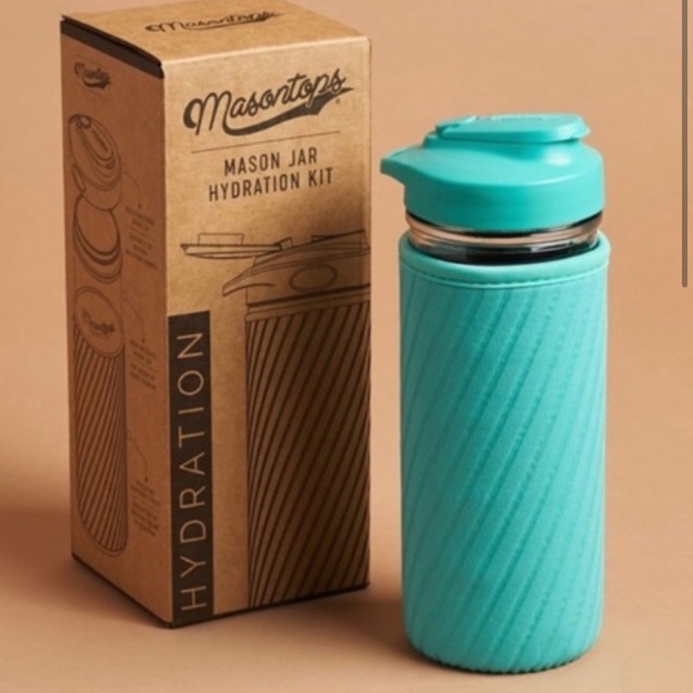 Masontops Glass Water Bottle